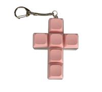 Clicky Cross Fidget Toy, Porte-clés Squishy Anti-Stress, Jouet Sensoriel pour la Détente et la Concentration, Accessoire de Bureau et Cadeau