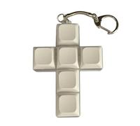 Clicky Cross Fidget Toy, Porte-clés Squishy Anti-Stress, Jouet Sensoriel pour la Détente et la Concentration, Accessoire de Bureau et Cadeau