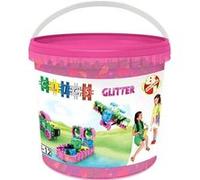 Clics Jeu de construction – Seau à paillettes – 133 clics, 42 accessoires – Jouets enfants STEM