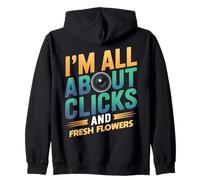 Clics et Fleurs Frais Photographie Nature Amoureux des Plantes Sweat à Capuche