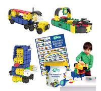 Clics Jouets de Construction pour Les Enfants à partir de 3 Ans, Jouets éducatifs créatifs dans Un Ensemble de 275 pièces, Blocs de Construction pour Filles et garçons, Jouets Montessori STEM,
