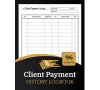 Client Payment History Logbook: for Small Business | Record Over 96 Clients with Quick Index Section | 100 Double-Sided Pages