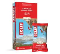 CLIF BAR | Barre Énergétique - Barre de Protéine | Chocolate Almond Fudge | Protéines Végétales | 12 x 68 g