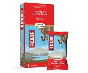 Clif Bar Barres Chocolat Fudge et Amande 68 g - Boite de 12 (816 g au total)