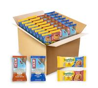 Clif Bar Lot de 30 barres énergétiques et biscuits belVita 4 saveurs