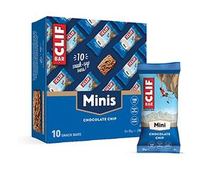 CLIF BAR Minis - Barre Snack - Chip de Chocolat - Protéine Végétale - 10 x 28 g