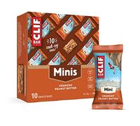 Clif Bar s Minis - Snack Bar - Beurre de cacahuète croustillant - Protéines végétales - 10 x 28 g