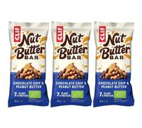 CLIF Bar® Nutbutter - Barre aux Pépites de chocolat et beurre cacahuète Set(S) 3x50 g