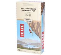 Clif – Barres protéinées Chocolat blanc et macadamia – 12 x 68 g