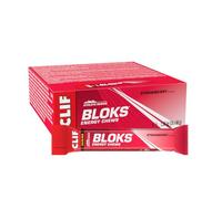 CLIF BLOKS Gommes Énergétiques | Strawberry | À Base de Plantes | Énergie Rapide pour la Course à Pied, le Cyclisme et l’Entraînement au Marathon | En-Cas d’Endurance | 18 x 60 g