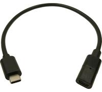 Cliff Câble USB USB-C® femelle, USB-C® mâle 0.30 m noir FCR72000