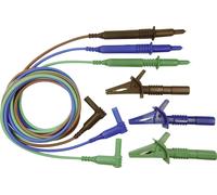 Cliff CIH29915 Set de cordons de mesure de sécurité mâle 4 mm pointe de test 1.50 m bleu, vert, marron 1 pc(s)