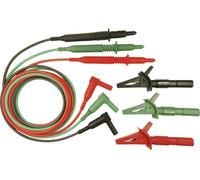 Cliff CIH29916 Set de cordons de mesure de sécurité mâle 4 mm pointe de test 1.50 m vert, rouge, noir 1 pc(s)
