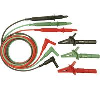 Cliff CIH29916 Set de cordons de mesure de sécurité mâle 4 mm pointe de test 1.50 m vert, rouge, noir 1 pc(s)
