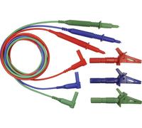 Cliff CIH29917 Set de cordons de mesure de sécurité mâle 4 mm pointe de test 1.50 m bleu, vert, rouge 1 pc(s)