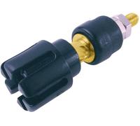 Cliff CL159711A Fiche femelle de laboratoire Ø de la broche: 4 mm noir
