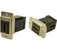 Cliff CP30753M3 Adaptateur HDMI embase femelle nickel, noir 1 pc(s)