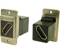 Cliff CP30788M3 Adaptateur HDMI embase femelle nickel, noir 1 pc(s)