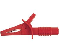 Cliff CRC/01 Pince crocodile de sécurité enfichable 4 mm CAT II 1000 V, CAT III 600 V rouge