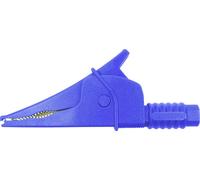 Cliff Croc Clip Pince crocodile de sécurité enfichable 4 mm CAT III 1000 V bleu