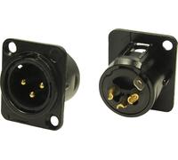 Cliff FC61905 XLR embase mâle Nombre de pôles: 3 noir