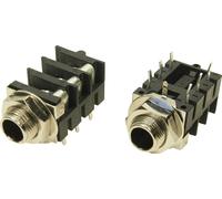 Cliff FCR11650EW Jack 6.35 mm embase femelle horizontale Nombre de pôles: 3 stéréo