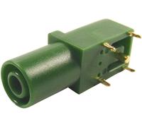 Cliff FCR7350G Douille de sécurité femelle, coudé Ø de la broche: 4 mm vert 1 pc(s)
