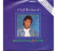 CLIFF RICHARD - MISTLETOE AND WINE 7" (45) UK EMI 1988 B/W MARMADUKE (EM78) PIC SLEEVE