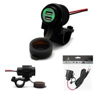 Cliff Top Chargeur USB 4 A 20 W pour Moto, avec Interrupteur d'alimentation magnétique, résistant, étanche pour Guidon de 7/8", 1" sur ATV/UTV - Empêche la décharge de la Batterie