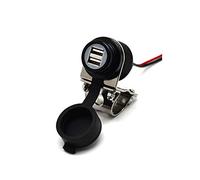 Cliff-Top Chargeur USB de moto d'aluminium de 4.6 ampères pour GPS, Sat Nav et Smartphone etc ... (Black)