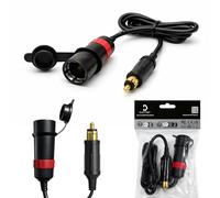 Cliff Top Hella Adaptateur Prise vers Allume-Cigare 12 V/24 V pour Moto avec verrou Solide et câble de 100 cm pour BMW