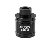 CliffofLove Adaptateur d'axe traversant de vélo en alliage d'aluminium (noir 15 mm)