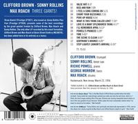 CLIFFORD/ROLLINS,SONNY/ROACH,MAX BROWN - THREE GIANTS CD NEUF