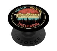 Clifford The Man The Myth The Legend Men Nom personnalisé PopSockets PopGrip Adhésif