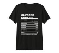 Clifford Valeur Nutritive Nom Drôle T-Shirt Haut de Gamme
