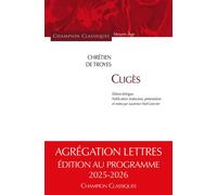Cligès - Chrétien de Troyes - Honore Champion Eds - broché - Etude