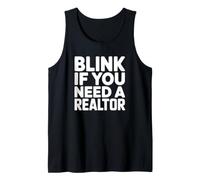 Clignez des Yeux si Vous Avez Besoin d'un Agent Immobilier - Funny Real Estate Agent Débardeur