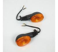 Clignotant 50 a boite-cyclo adaptable derbi 50 senda-gilera 50 smt-yahaha 50 tzr-mbk 50 xpower, 51 kansas avant ou arriere orange (homologue ce) (paire)