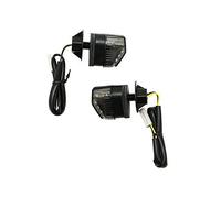 Clignotant a led moto mini 3rs base abs fume-noir (l 38mm - h 25mm - l 26mm) (paire) (montage ideal mp3) -homologue ce-