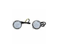 Generique - Clignotant moto Avoc Mino à LED Transparent-Noir homologué CE (Paire)