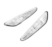 Clignotant,Akozon 2 pcs 63137165915 63137165916 Marqueur Latéral Clignotants Cache de clignotant pour E46 325i E46 325xi E46 330i E46 330xi (sans lumière) Transparent