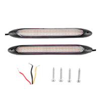 Clignotant Aramox, paire de feux de jour à LED universels, clignotants, couleur blanche et jaune, étanche(34.5CM)