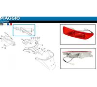 Clignotant Arrière Droit 584268 d' origine Piaggio X8 125 150 200 250 Evo 400