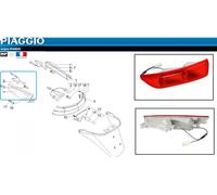 Clignotant Arrière Gauche 584209 d' origine Piaggio X8 125 150 200 250 Evo 400
