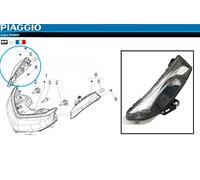 Clignotant Avant Droit d' Origine PIAGGIO X10 125 350 500 2012 - 642915