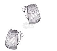 Clignotant avant pour 205 années de construction 83-96 - Blanc