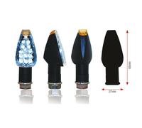 Clignotant Bihr Design LED court noir