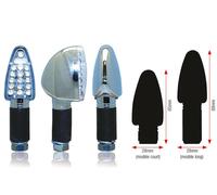 Clignotant Bihr Triangle LED court chrome