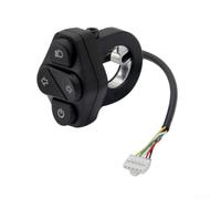 Clignotant compact 5 x 6,2 cm pour scooter Kukirin A1 | Guidon gauche précis - Intègre les clignotants et les phares - Améliore la sécurité de conduite - Contrôle facile d'accès