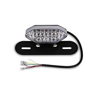 Clignotant De Moto Feu Arrière De Frein Feu D'arrêt Lampe D'immatriculation Accessoires De Moto Feux Stop(WHITE)